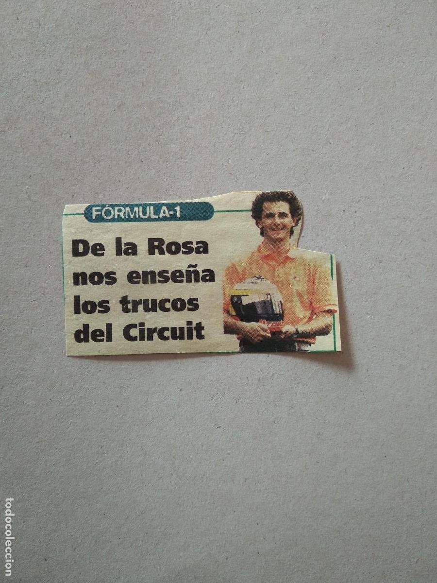 Otros Art&iacute;culos de Coleccionismo en Papel: ANTIGUO RECORTE DIARIO PERIODICO PEDRO MARTINEZ DE LA ROSA FORMULA 1 F1 MIDE 6,7CM X 4CM