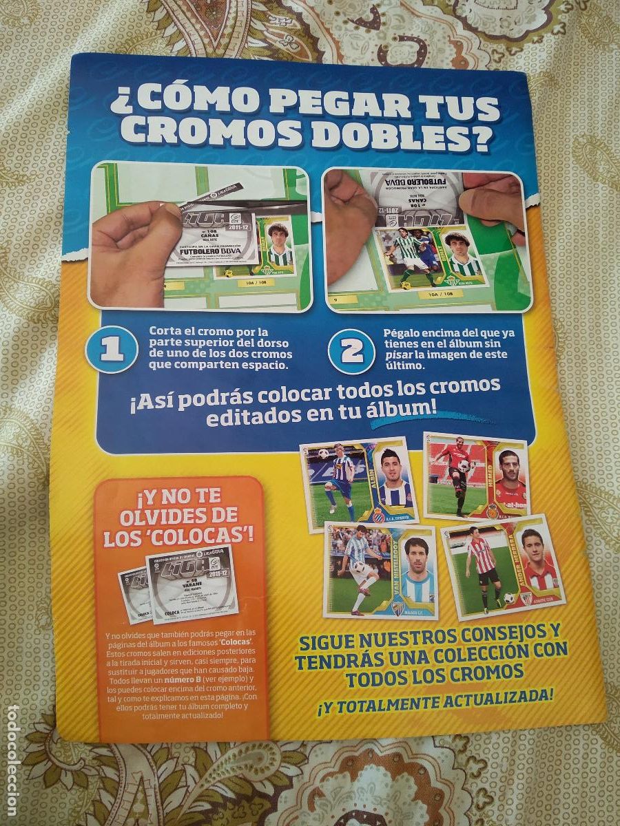 Otros Art&iacute;culos de Coleccionismo en Papel: HOJA ALBUM CROMO FUTBOL EDICIONES ESTE 11-12 LIGA PANINI 2011-2012 PUBLICIDAD BBVA