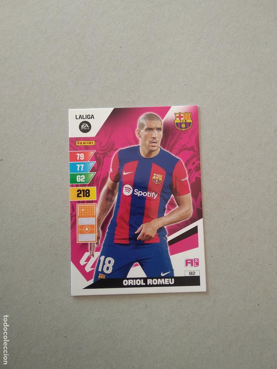 Sammelleidenschaft Andere Papierartikel: 82 ORIOL ROMEU BAR&Ccedil;A BARCELONA CROMO TARJETA PANINI ADRENALYN 2023-2024 LIGA 23-24