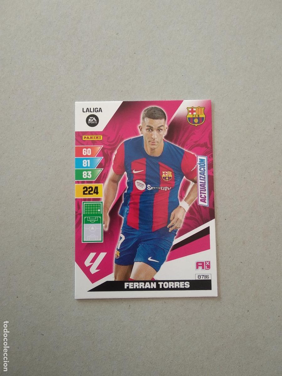 Otros Art&iacute;culos de Coleccionismo en Papel: 87 BIS FERRAN TORRES BARCELONA CROMO TARJETA PANINI ADRENALYN 2023-2024 LIGA 23-24