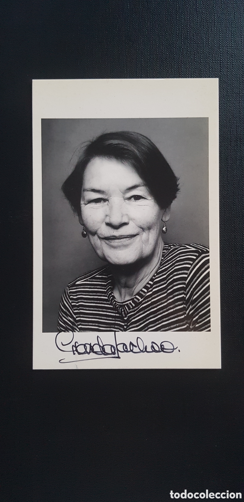 Collectionnisme Papier divers: Aut&oacute;grafo Glenda Jackson Firma Manuscrita autografiada