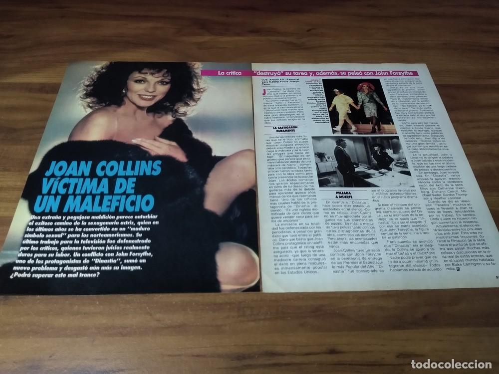 Otros art&iacute;culos de coleccionismo en papel: (Y247) Joan Collins * Clippings Revista 2 Pgs * 1986