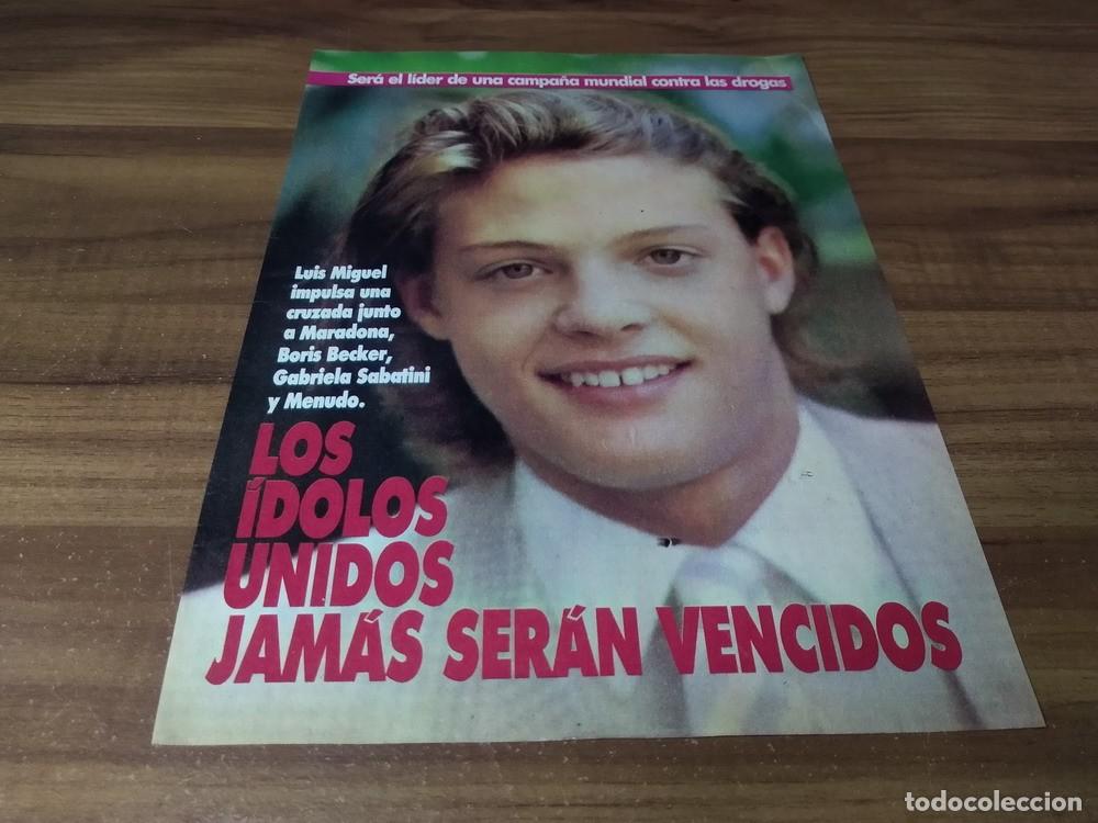Otros Art&iacute;culos de Coleccionismo en Papel: (Y264) Luis Miguel * Clippings Revista 2 Pgs * 1986