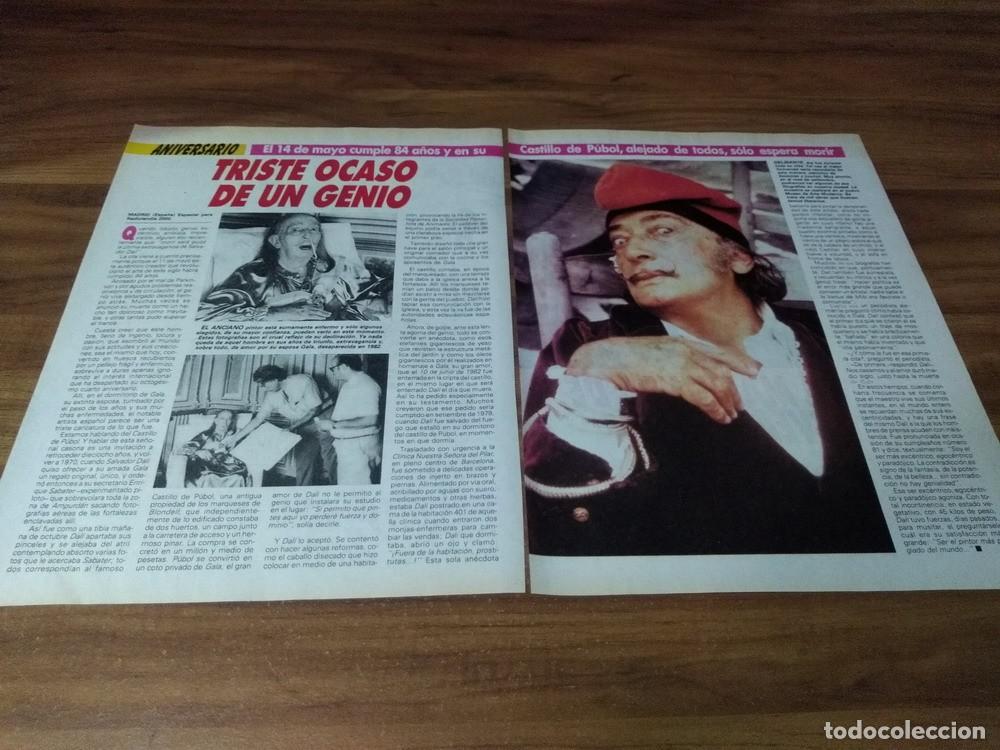 Otros art&iacute;culos de coleccionismo en papel: (Y313) Salvador Dali + Linda Cristal * Clippings Revista 3 Pgs * 1988