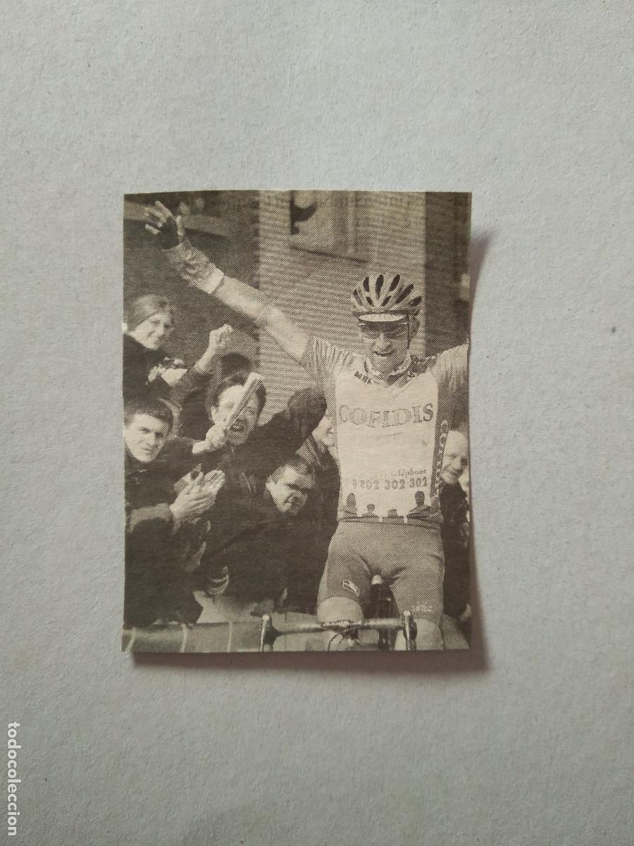 Otros Art&iacute;culos de Coleccionismo en Papel: ANTIGUO RECORTE DIARIO PERIODICO COFIDIS CICLISMO MIDE 6,4CM X 8,5CM