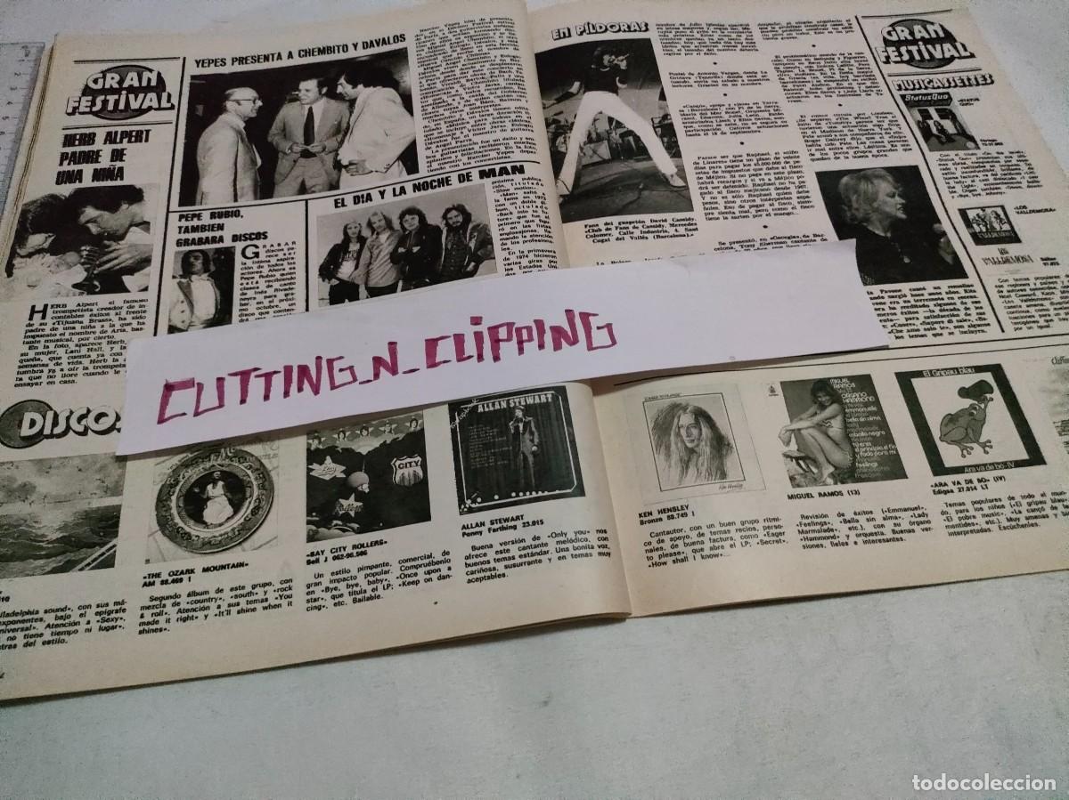 Otros Art&iacute;culos de Coleccionismo en Papel: Clipping_RL751209_ BAD CITY ROLLERS, JUAN PARDO, PERET, PEPE RUBIO, RITA PAVONE, DAVID CASSIDY