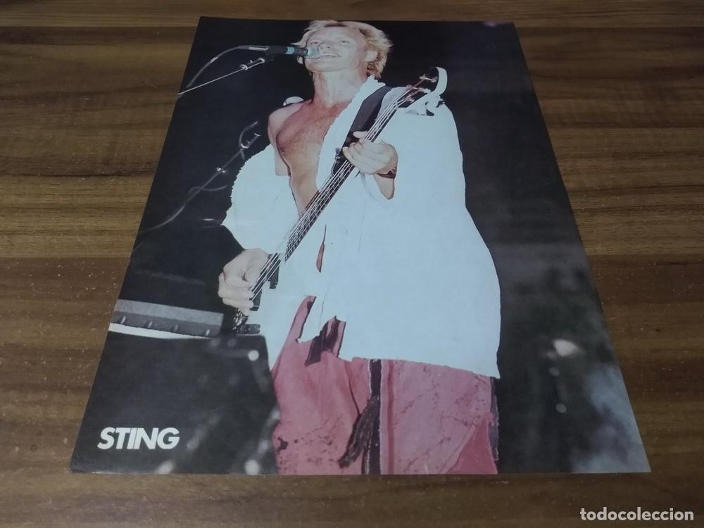 Otros Art&iacute;culos de Coleccionismo en Papel: (MQ499) Sting * The Police * Fito Paez * Mini Poster Pinup 28 x 20