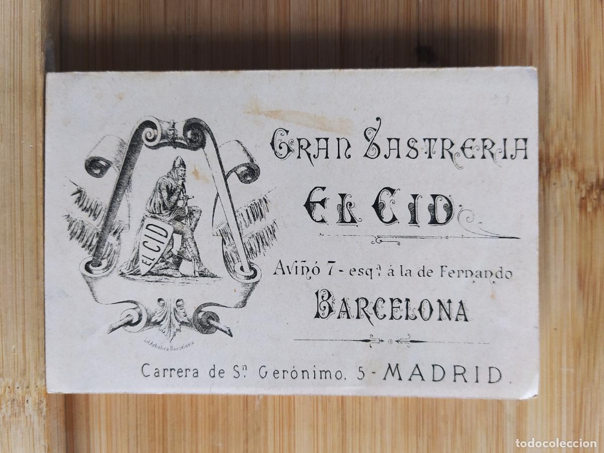 Outros artigos de papel: GRAN SASTRERIA EL CID BARCELONA MADRID - ESCUDOS CIUDADES ESPA&Ntilde;A -VER FOTOS-(109.056)
