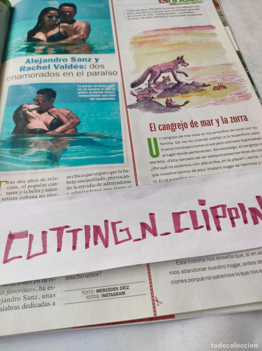 Otros Art&iacute;culos de Coleccionismo en Papel: Clipping_ PR210307 ALEJANDRO SANZ RAchel valdes