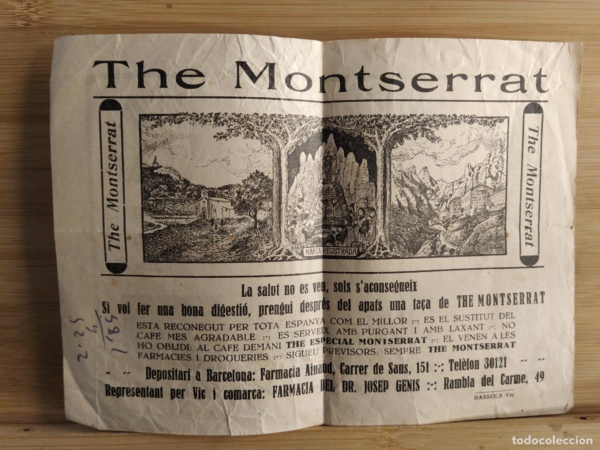 Otros Art&iacute;culos de Coleccionismo en Papel: THE MONTSERRAT (TE) - POMADA BOA - PUBLICIDAD ANTIGUA -VER FOTOS-(K-12.928)