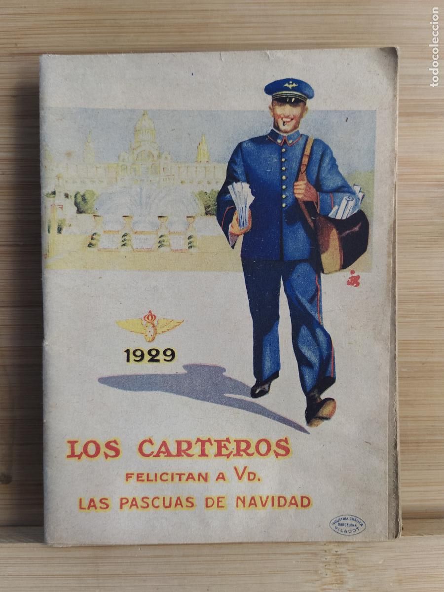 Otros Art&iacute;culos de Coleccionismo en Papel: EL CARTERO - LOS CARTEROS - FELICITACION A&Ntilde;O 1929 - LIBRETO -VER FOTOS-(K-12.939)