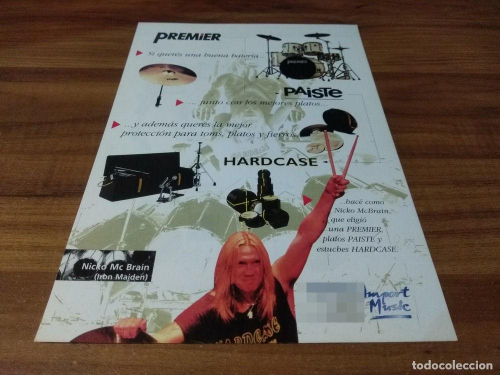 Otros Art&iacute;culos de Coleccionismo en Papel: (PH226) Publicidad Clipping Iron Maiden * Nicko McBrain * Premier