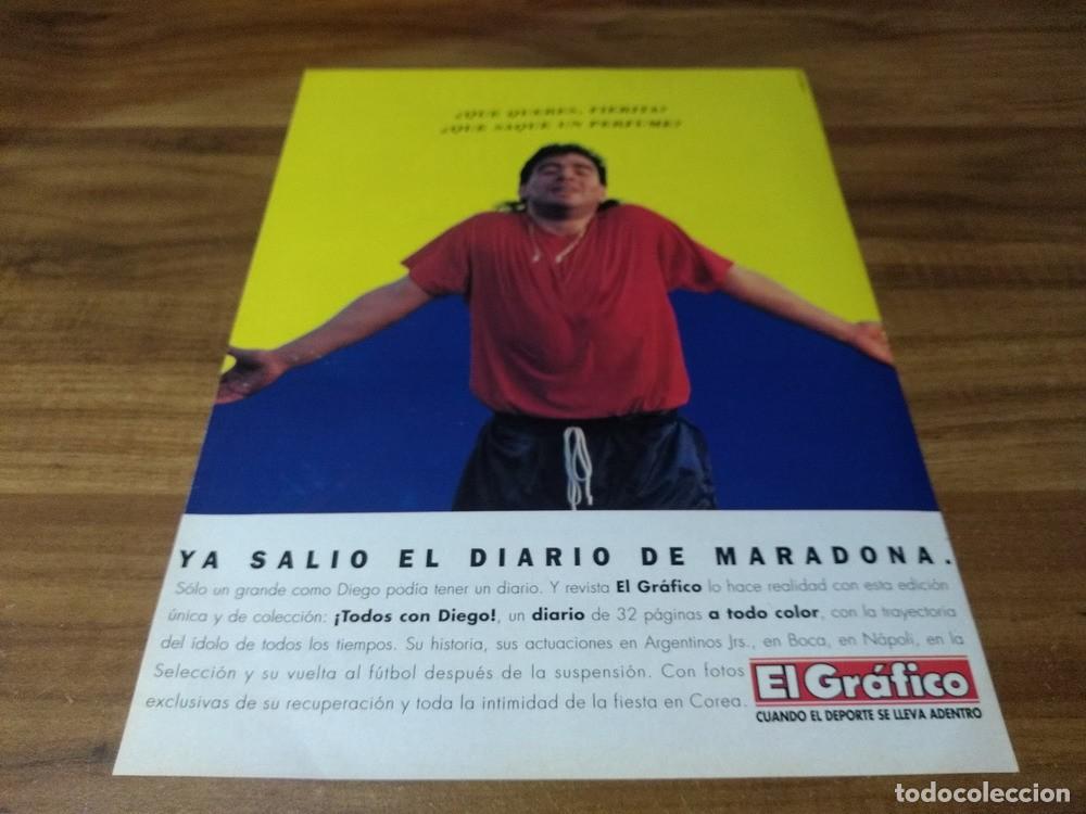 Otros Art&iacute;culos de Coleccionismo en Papel: (PH387) Publicidad Clipping Diego Maradona * El Grafico