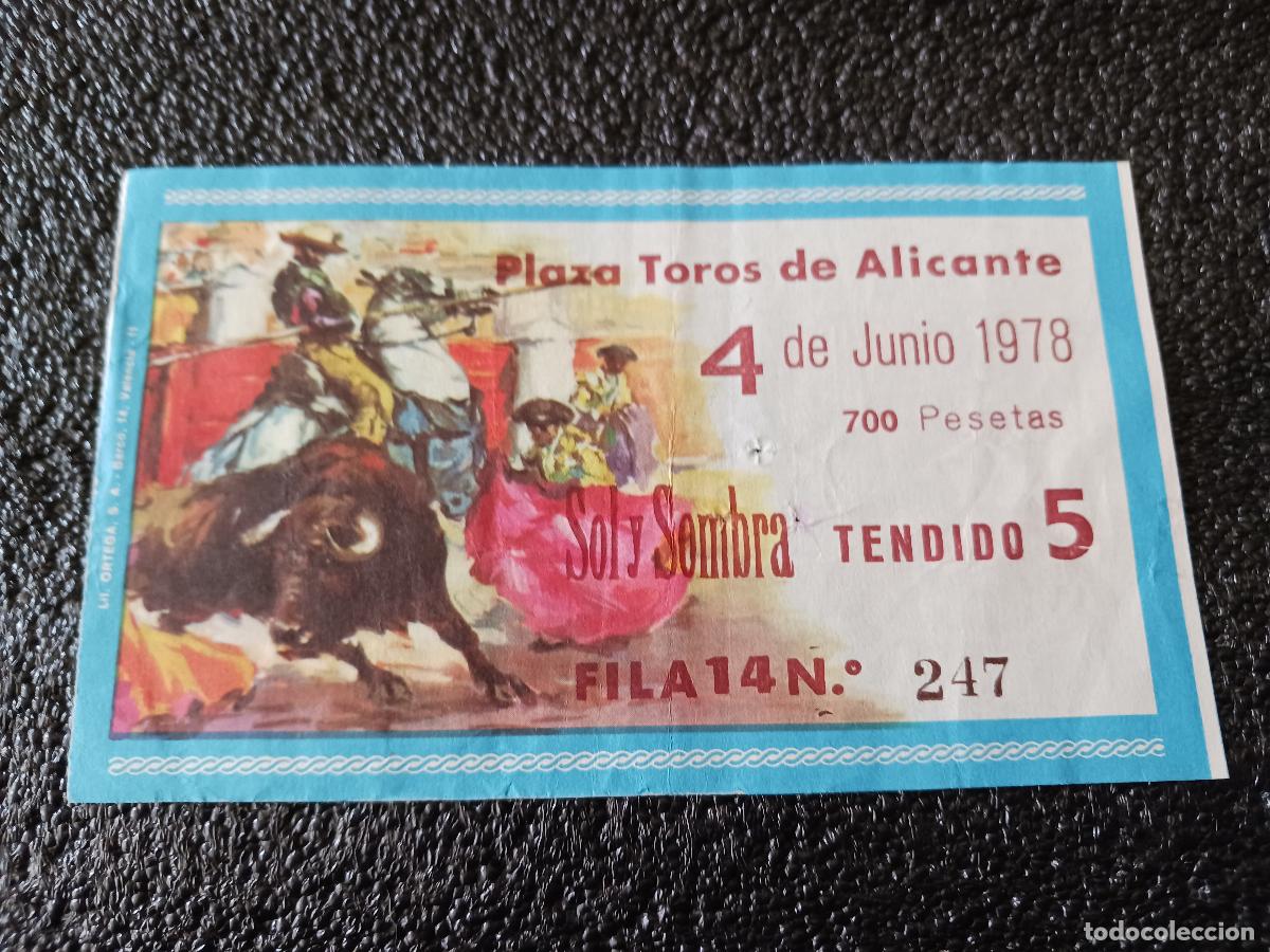 Sammelleidenschaft Andere Papierartikel: Entrada plaza de toros de alicante 1978