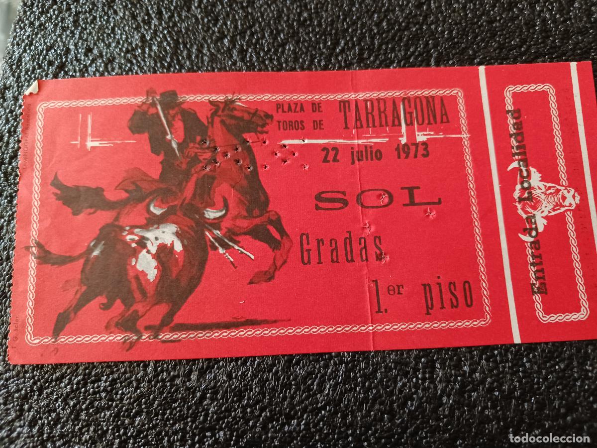 Sammelleidenschaft Andere Papierartikel: Entrada plaza de toros de tarragona 1973