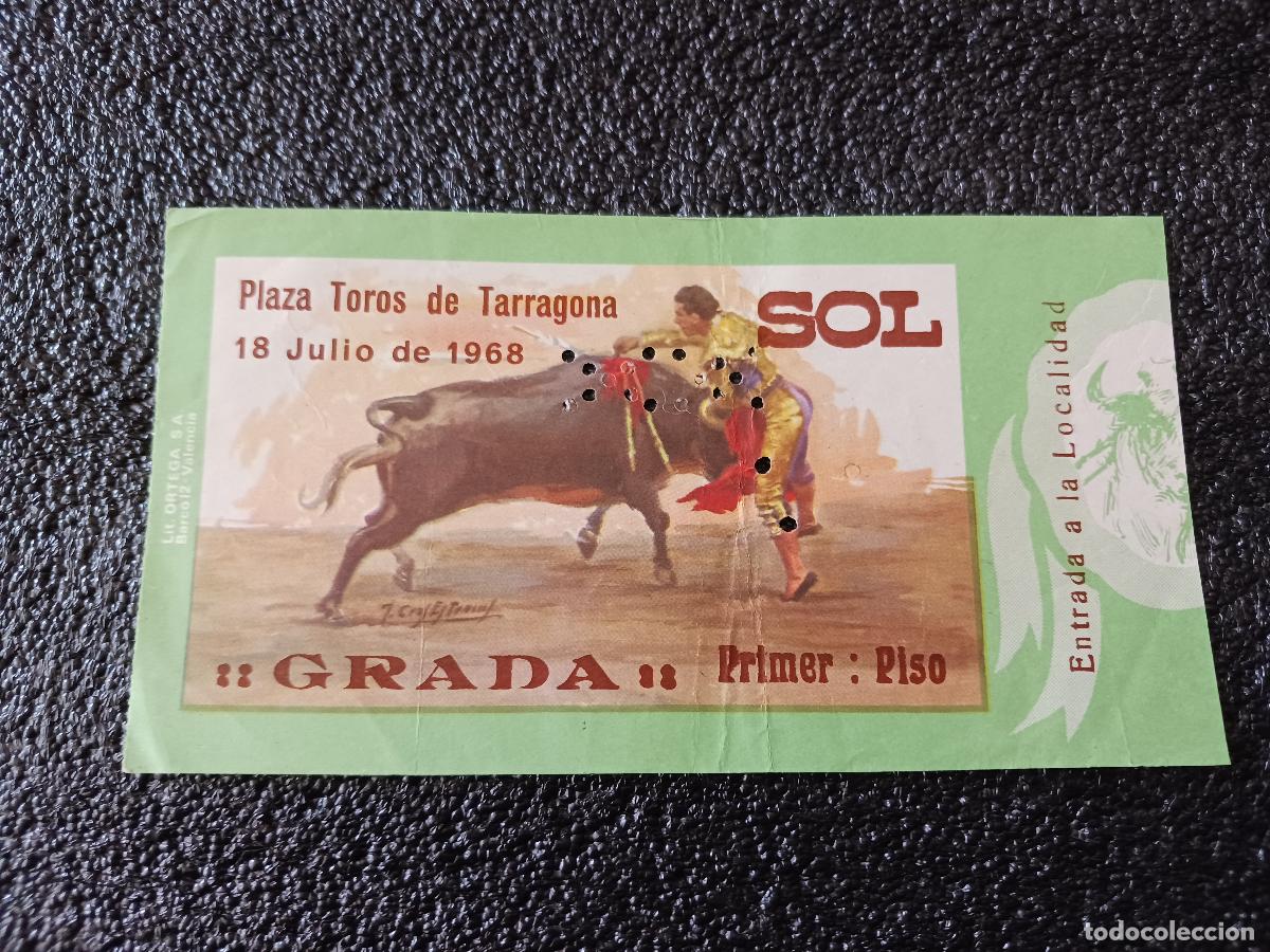 Sammelleidenschaft Andere Papierartikel: Entrada plaza de toros de tarragona 1968