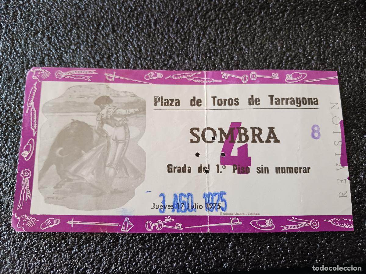 Sammelleidenschaft Andere Papierartikel: Entrada plaza de toros de tarragona 1975