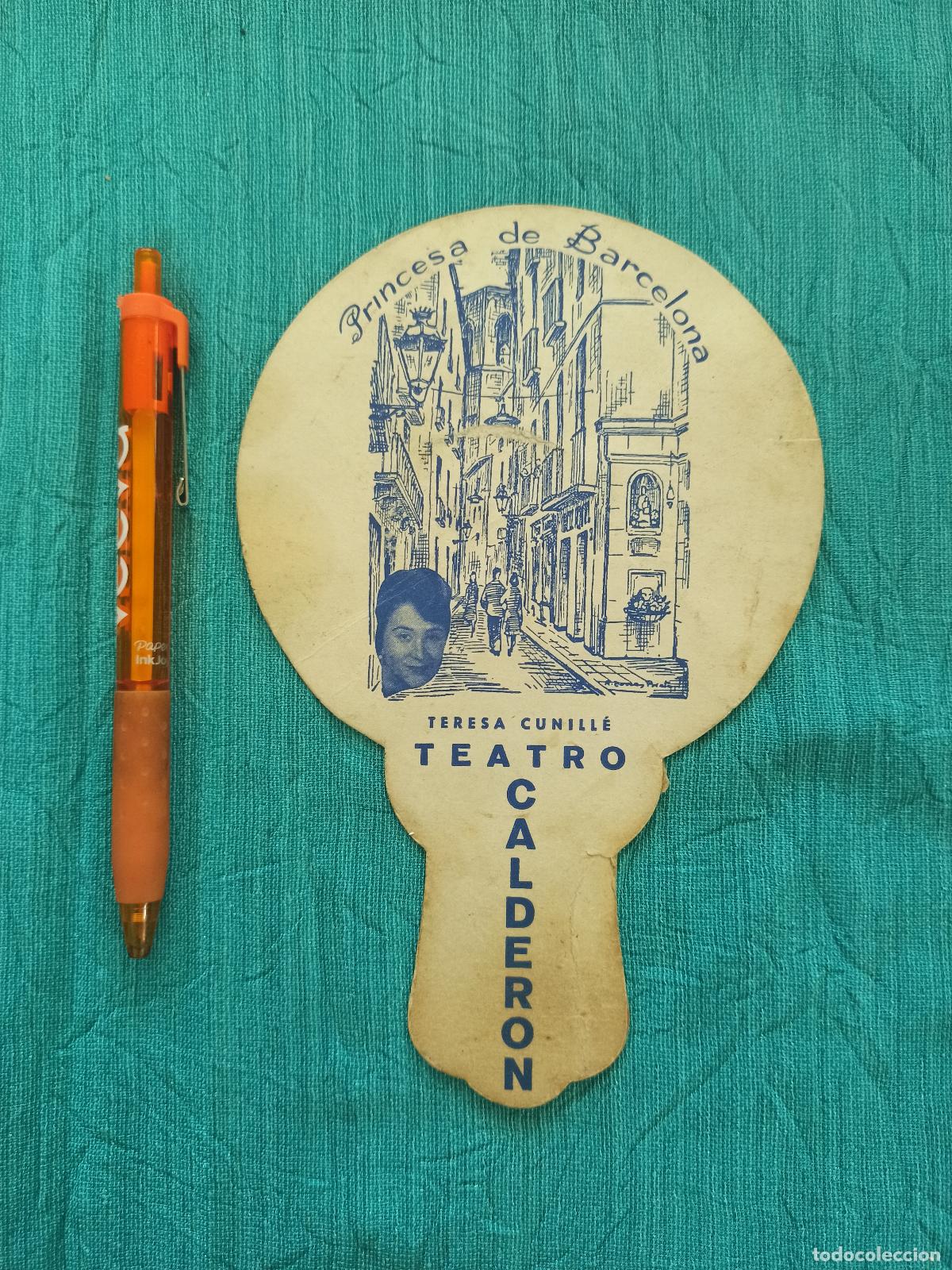 Otros art&iacute;culos de coleccionismo en papel: Antiguo abanico Pai Pai. Pay Pay. Publicidad. Teatro Calderon. Barcelona. Principio S. XX.