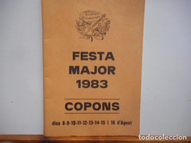 Paper Collecting Others: FESTA MAJOR 1983. COPONS.