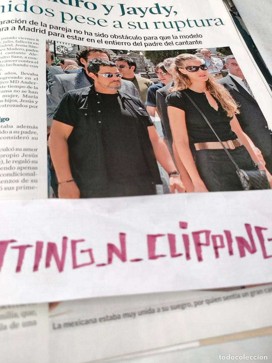 Otros Art&iacute;culos de Coleccionismo en Papel: Clipping S052007 ALEJANDRO SANZ, JAYDY MITCHEL