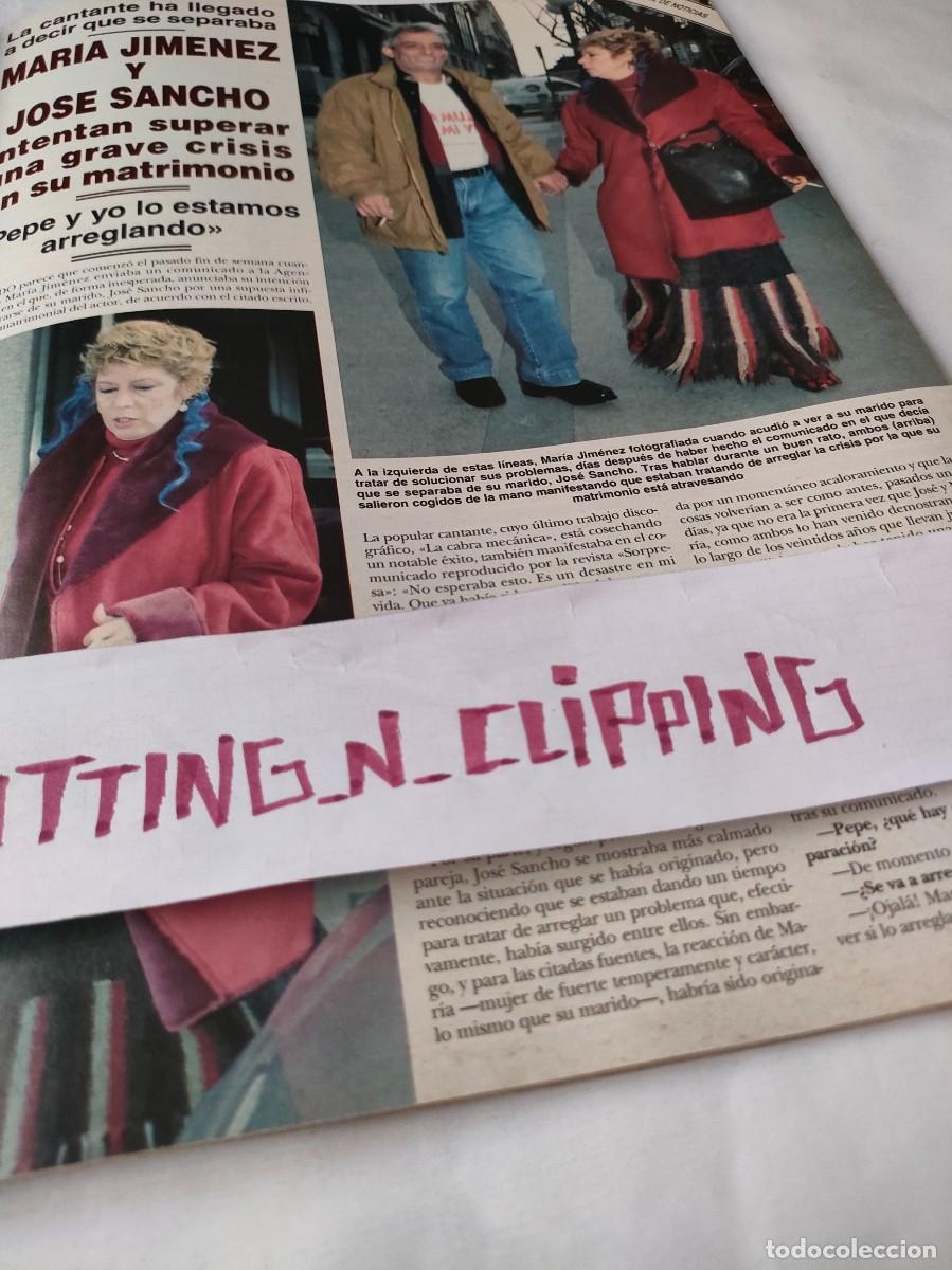 Otros art&iacute;culos de coleccionismo en papel: Clipping H023101 MARIA JIMENEZ, PEPE SANCHO