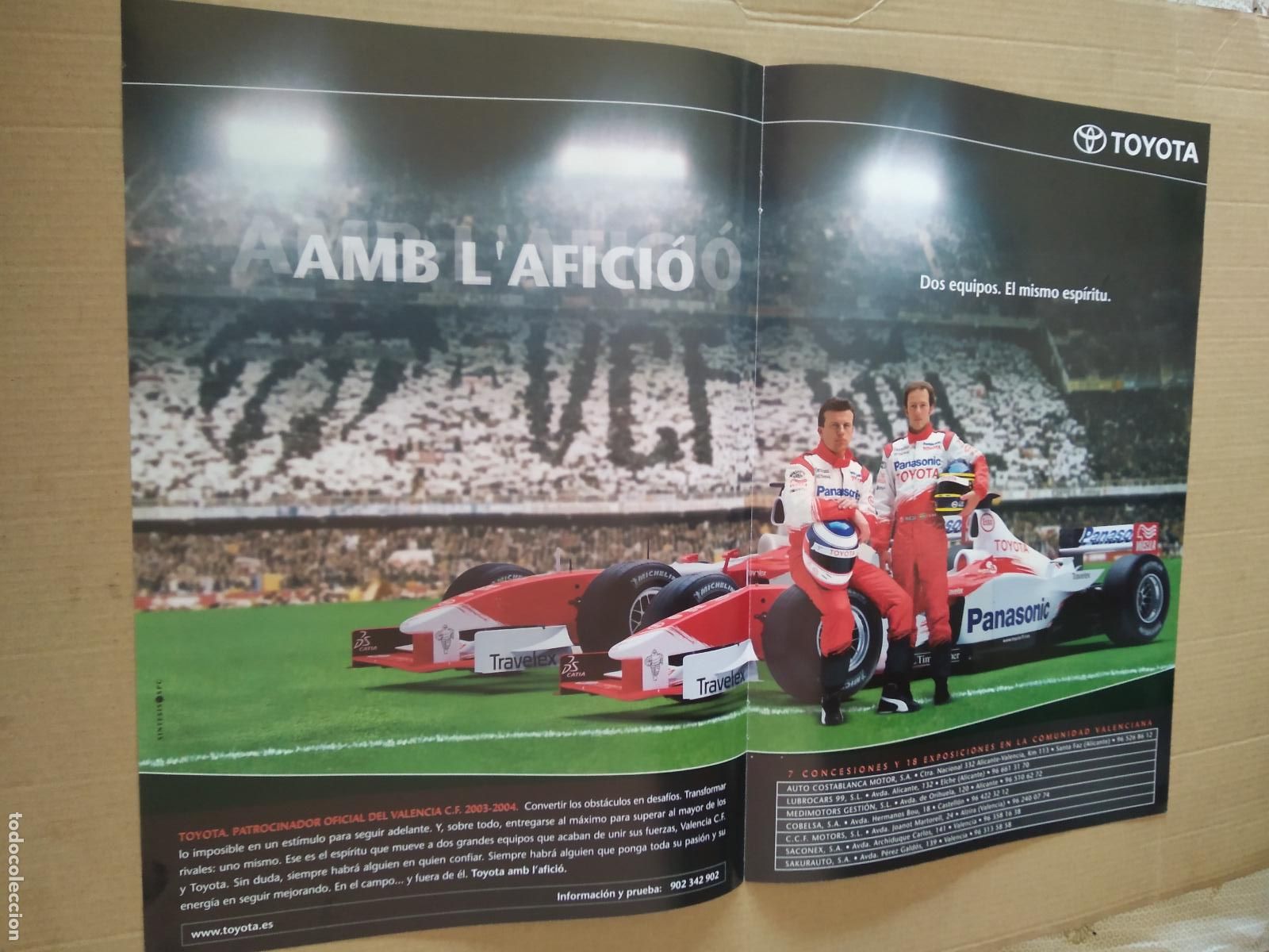 Otros Art&iacute;culos de Coleccionismo en Papel: HOJA REVISTA VALENCIA POSTER PUBLICIDAD TOYOTA ENTREVISTA CANOBBIO MESTALLA AL SOL