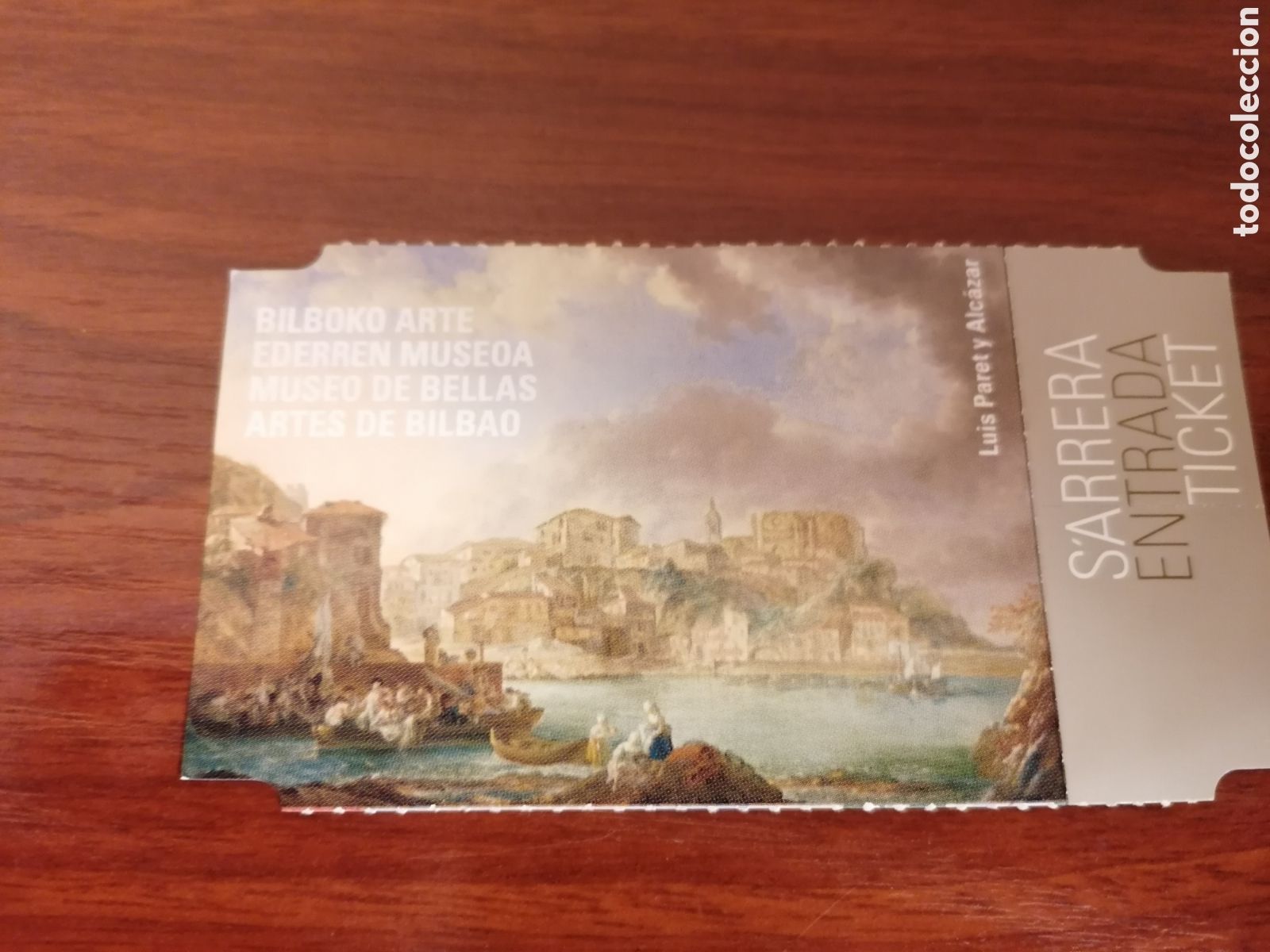 Otros Art&iacute;culos de Coleccionismo en Papel: Entrada Amigos Museo Bellas Artes Bilbao Visita Reapertura Museo 7/7/2022. Luis Paret y Alcazar.