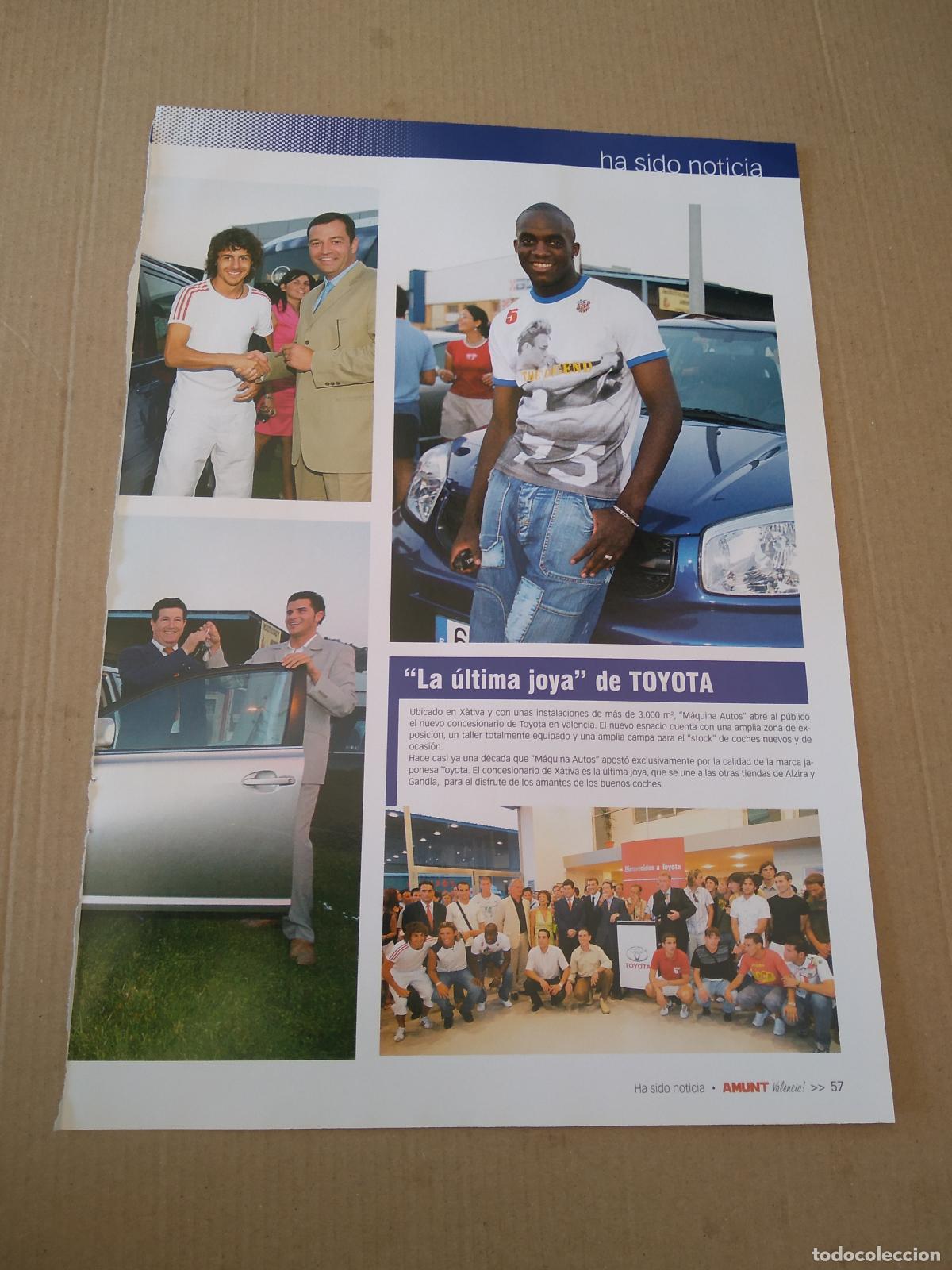 Otros Art&iacute;culos de Coleccionismo en Papel: HOJA REVISTA VALENCIA PUBLICIDAD TOYOTA AMUNT REVISTA OFICIAL