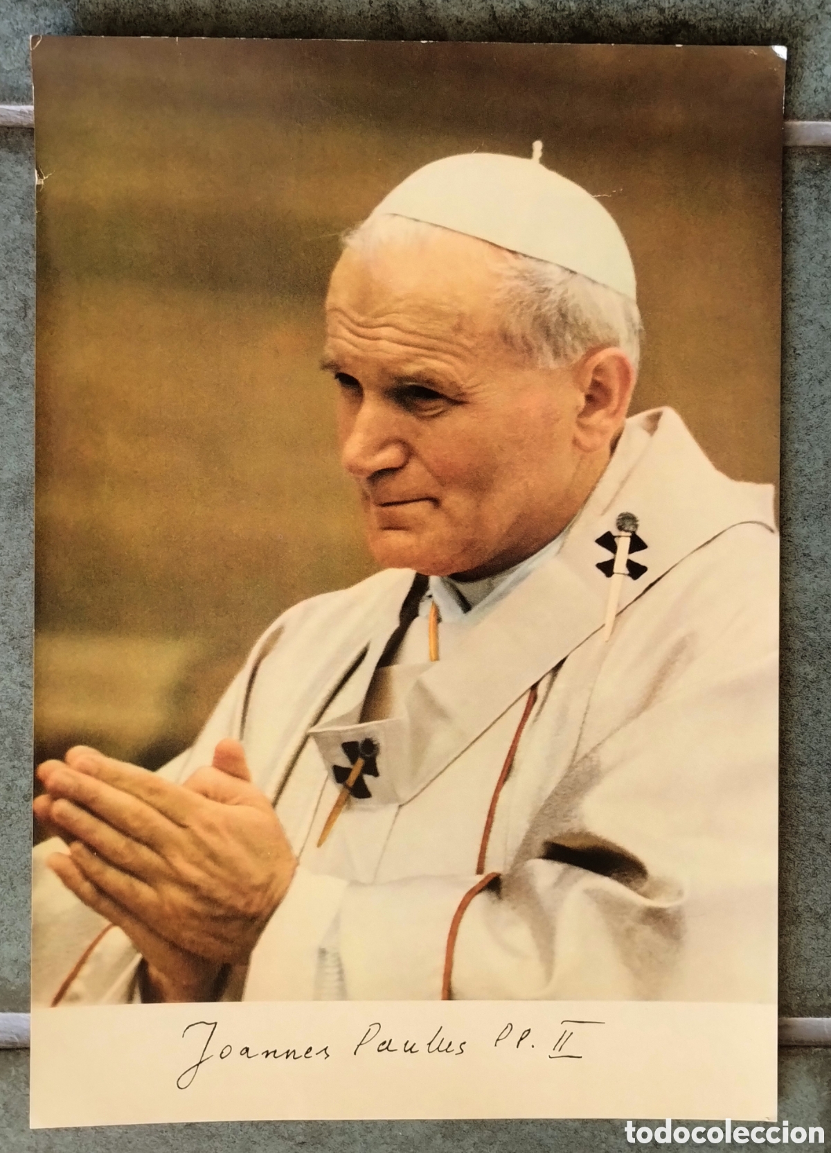Otros art&iacute;culos de coleccionismo en papel: Foto Papa Juan Pablo II 1980
