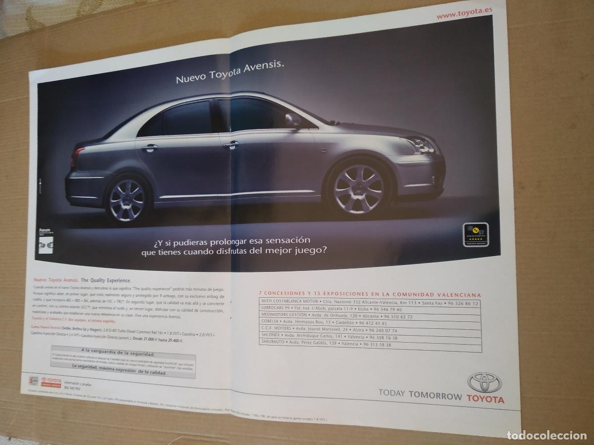 Otros Art&iacute;culos de Coleccionismo en Papel: HOJA REVISTA VALENCIA CORRADI POSTER COCHE PUBLICIDAD TOYOTA ANY DEL DOBLET DVD PRESENTACION