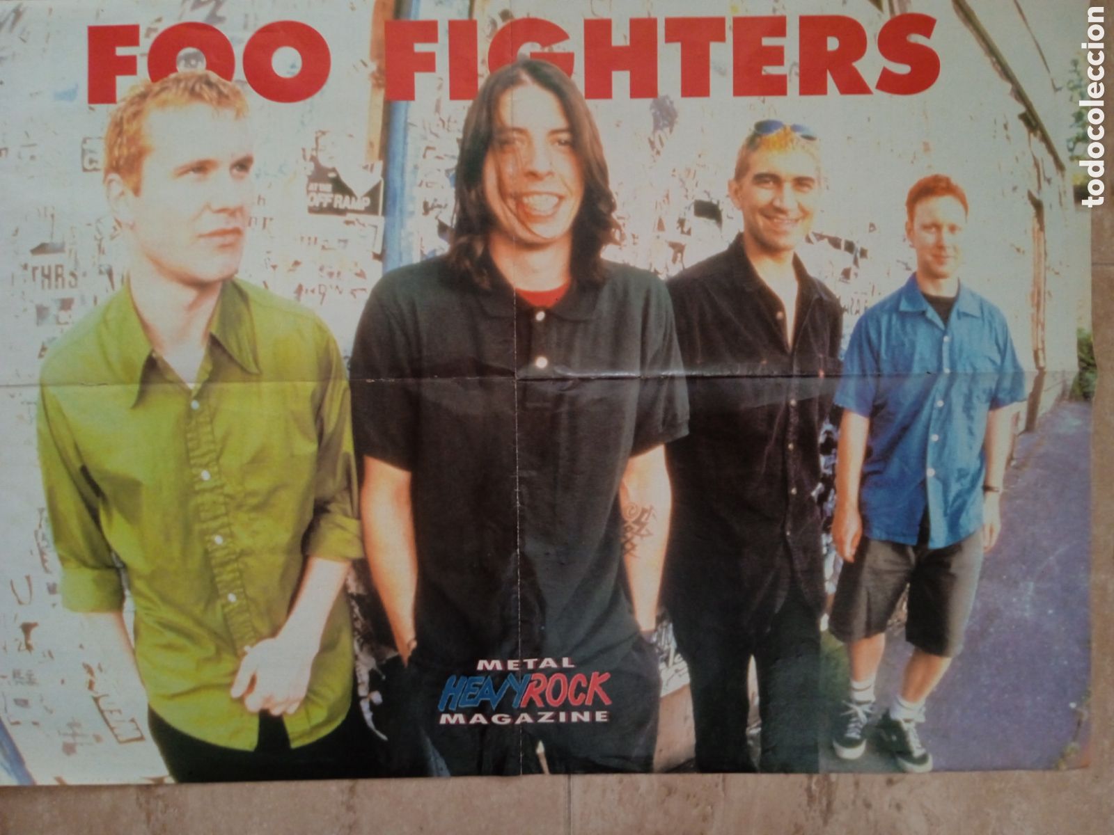 Otros Art&iacute;culos de Coleccionismo en Papel: Poster Foo Fighters revista Heavy Rock Metal Magazine