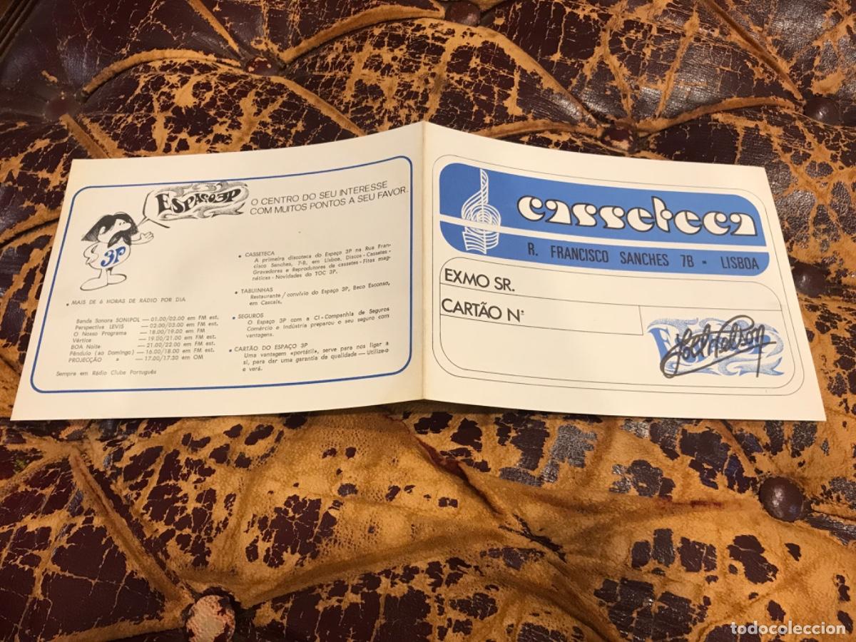 Collectionnisme Papier divers: PAPEL PUBLICITARIO. O ESPA&Ccedil;O 3P. DISCOTECA. CASCAIS. FRANCISCO SANCHES 7B, LISBOA. PORTUGAL