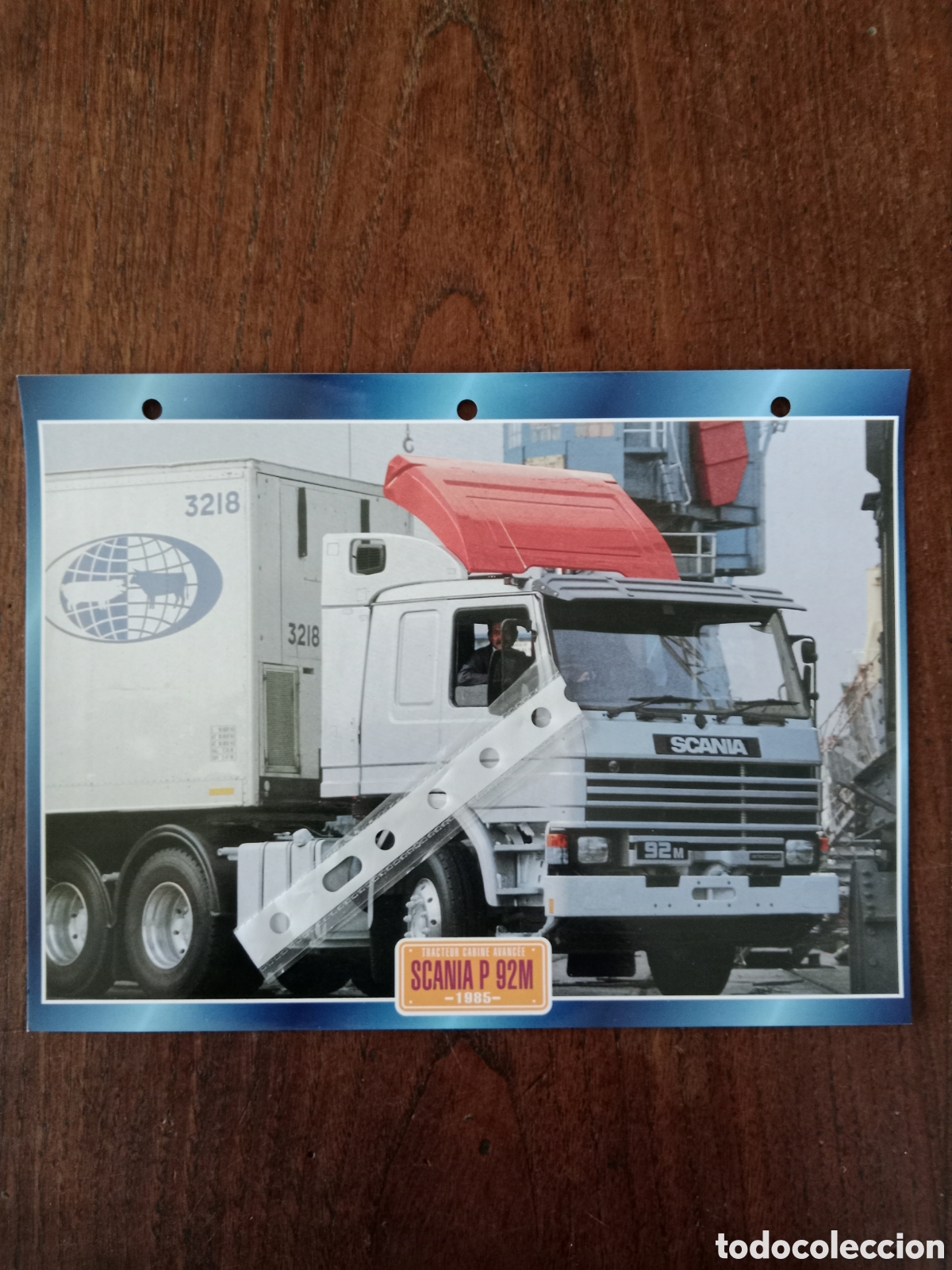Outros artigos de papel: Ficha cami&oacute;n Scania P 92 M
