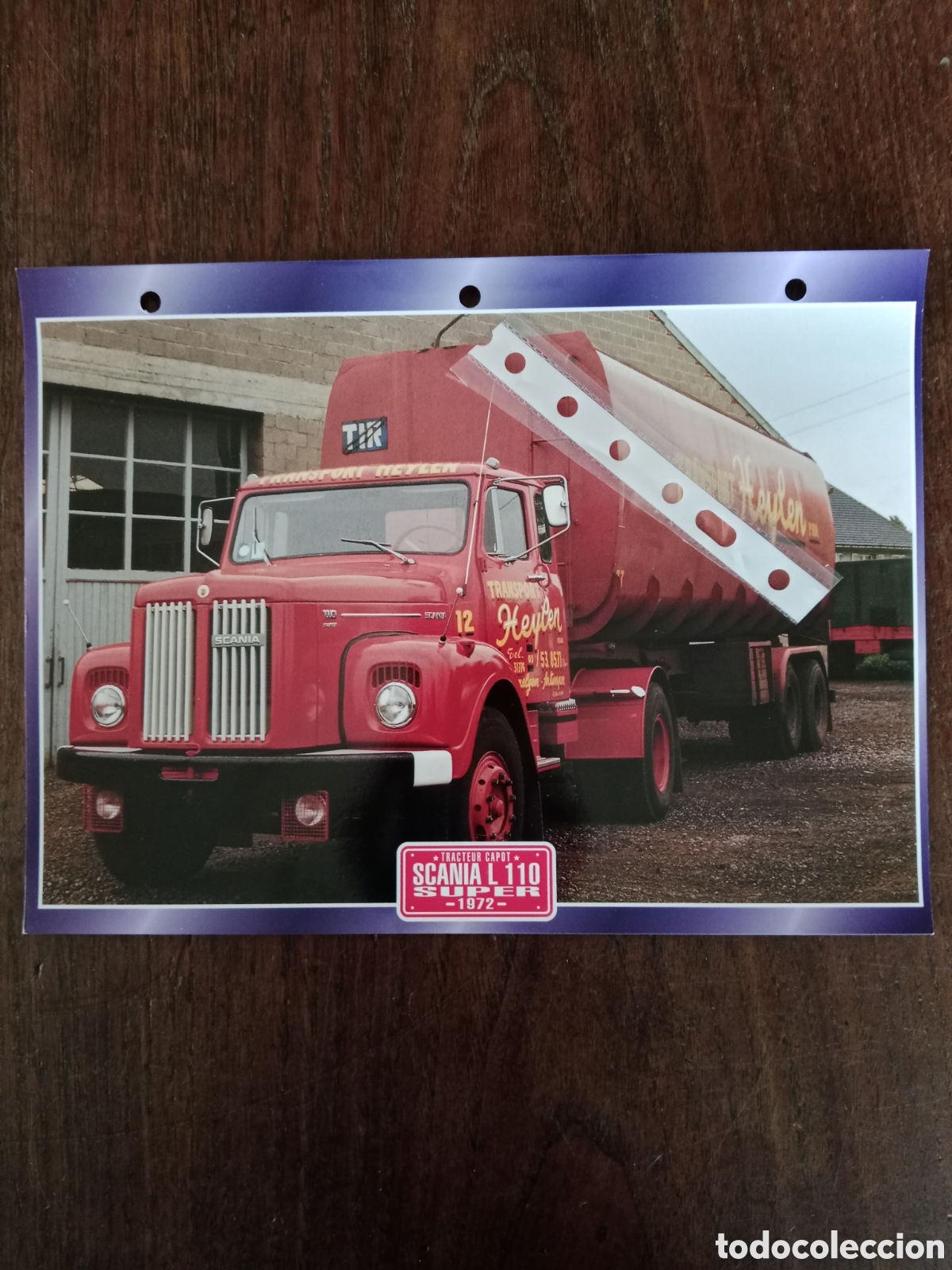 Outros artigos de papel: Ficha cami&oacute;n Scania L 110