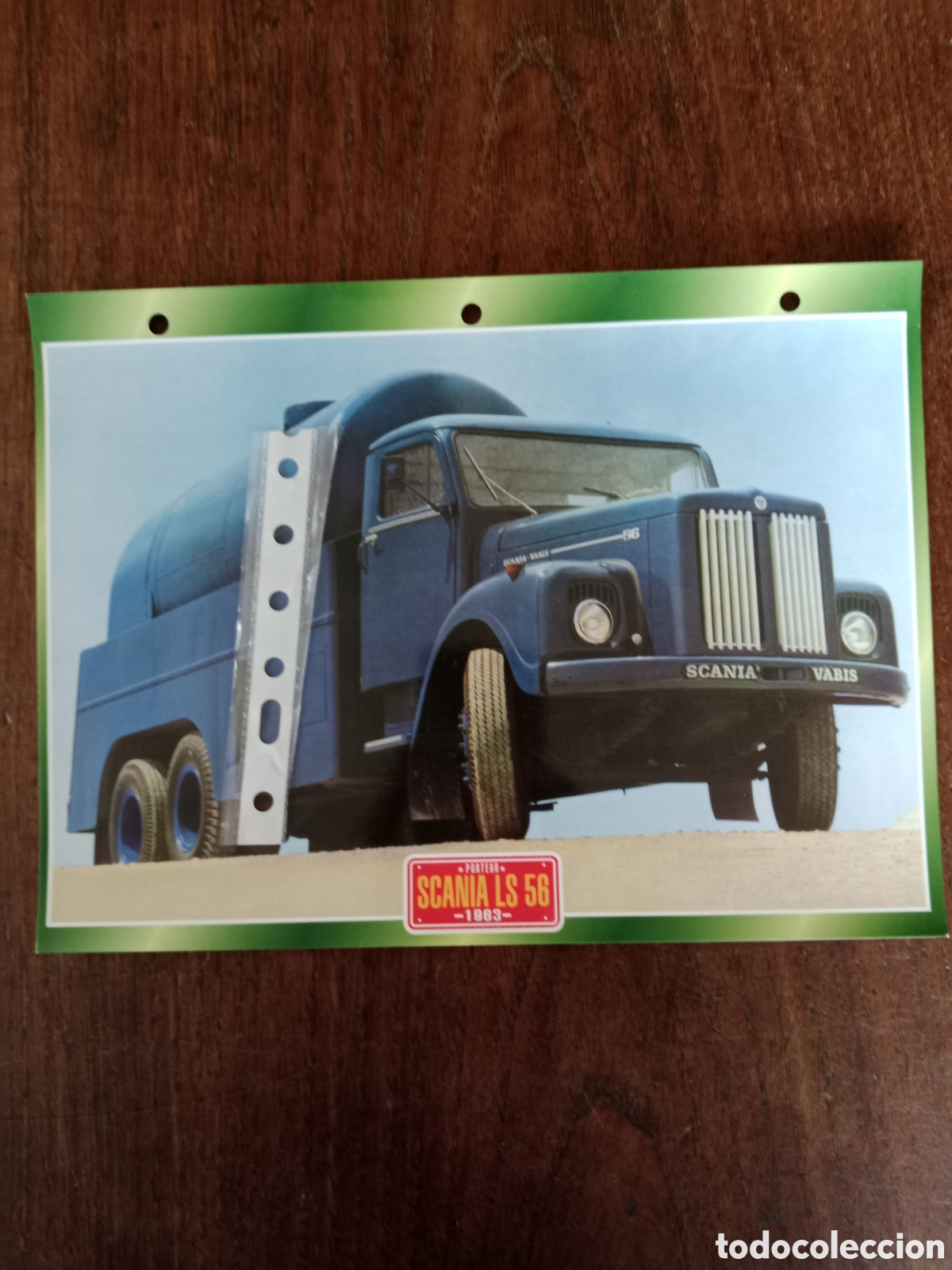 Outros artigos de papel: Ficha cami&oacute;n Scania LS 56