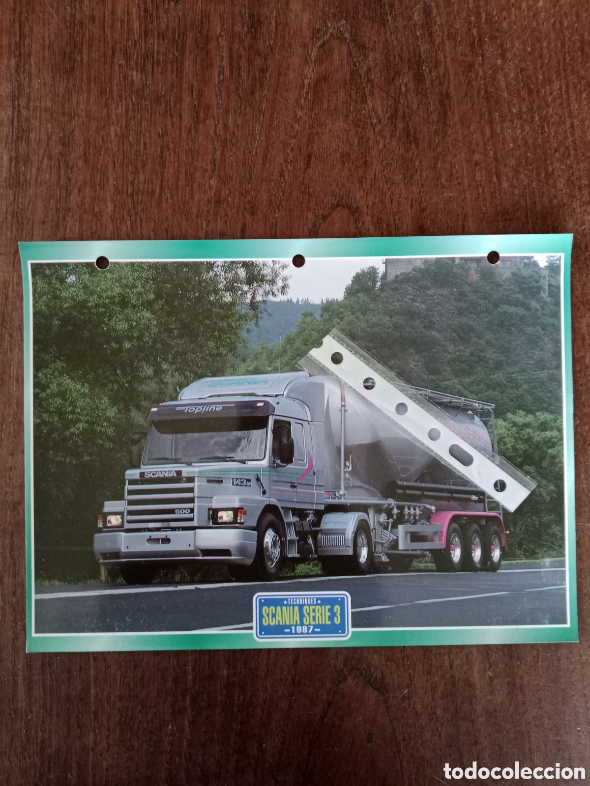Outros artigos de papel: Ficha cami&oacute;n Scania serie 3