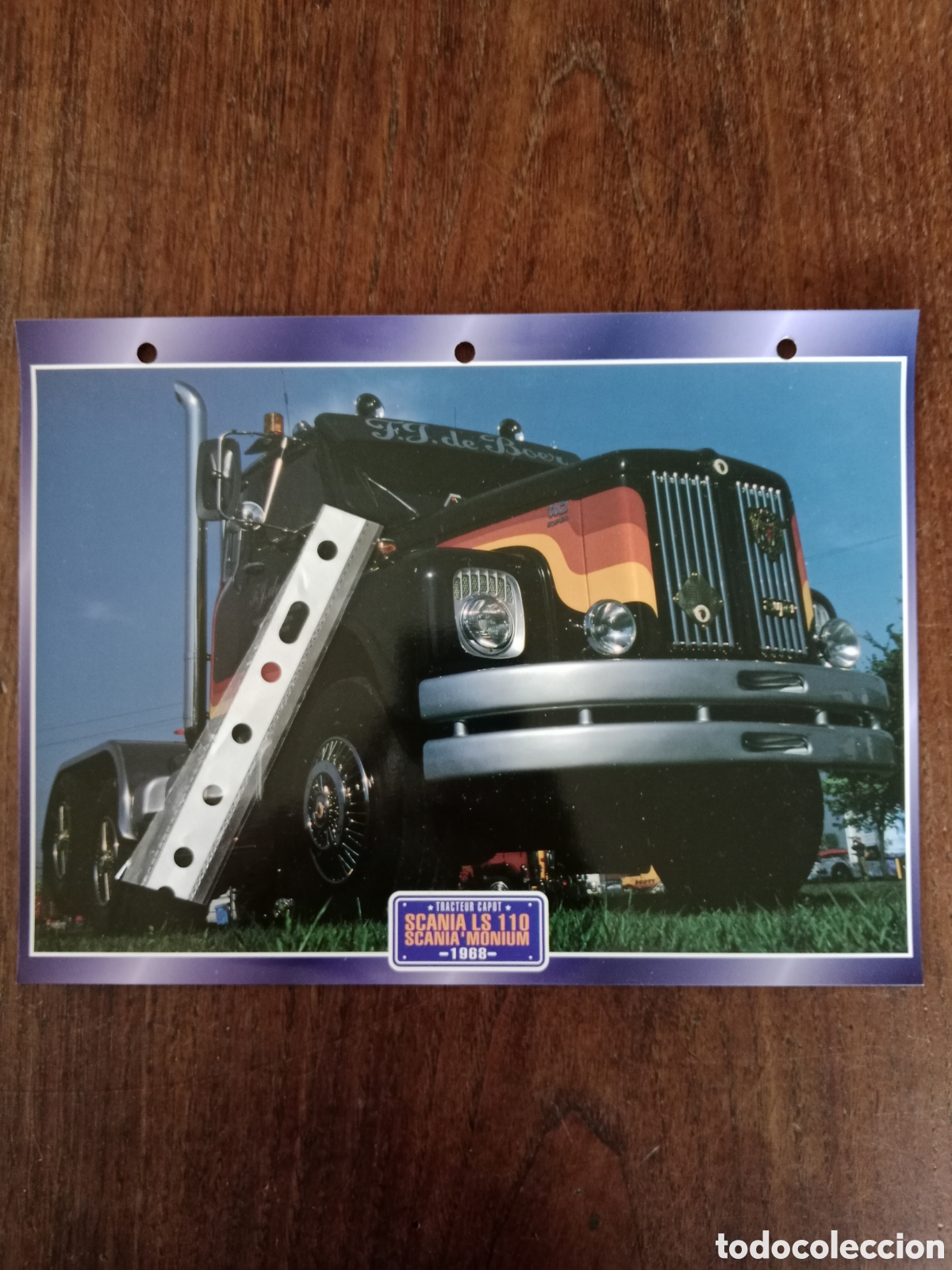 Outros artigos de papel: Ficha cami&oacute;n Scania LS 110