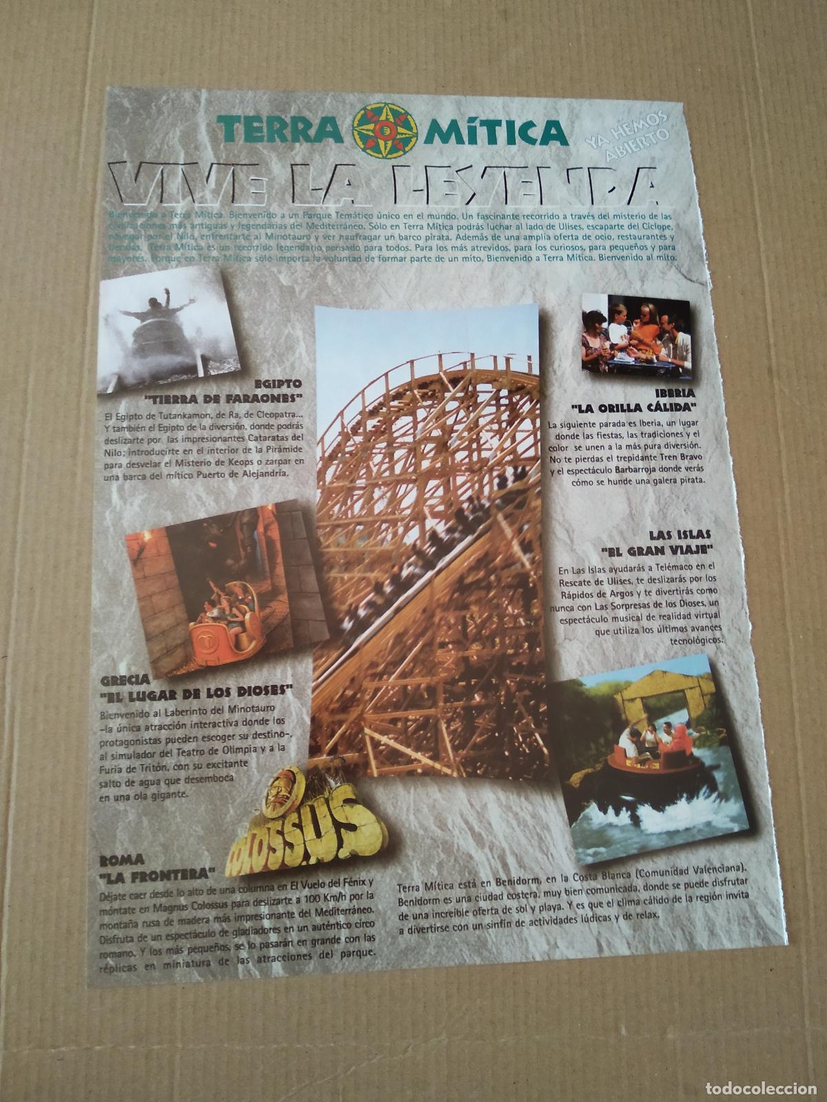 Collectionnisme Papier divers: HOJA REVISTA VALENCIA VS OLYMPIAKOS TERRA MITICA