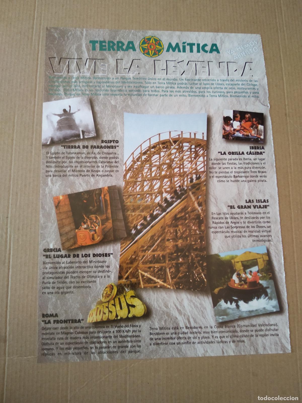 Collectionnisme Papier divers: HOJA REVISTA VALENCIA TERRA MITICA GERARDO MILLA AMARILLA KILY GONZALEZ PELLEGRINO BJORKLUND ILIE