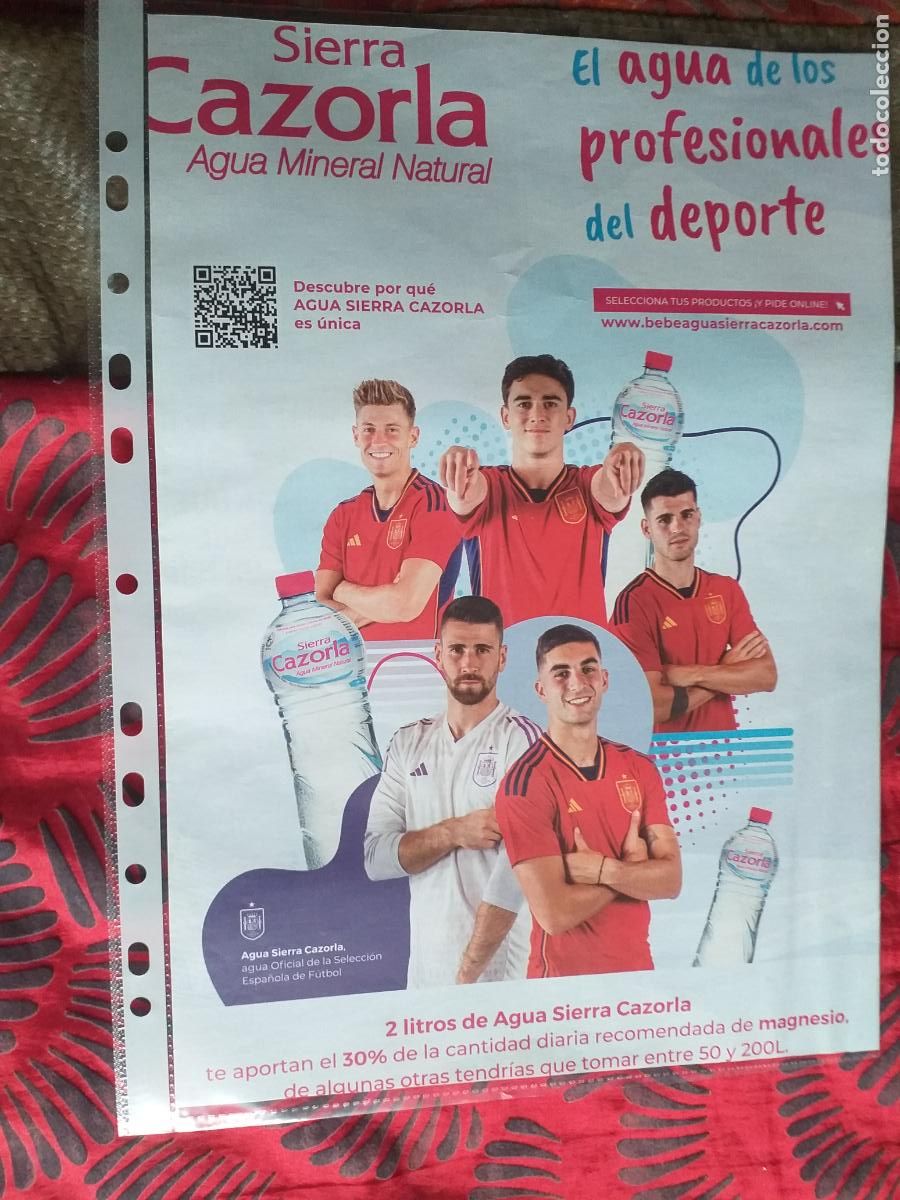 Outros artigos de papel: PUBLICIDAD-V91-HOJA-RECORTE-PRENSA-AGUA MINERAL NATURAL-SIERRA DE CAZORLA