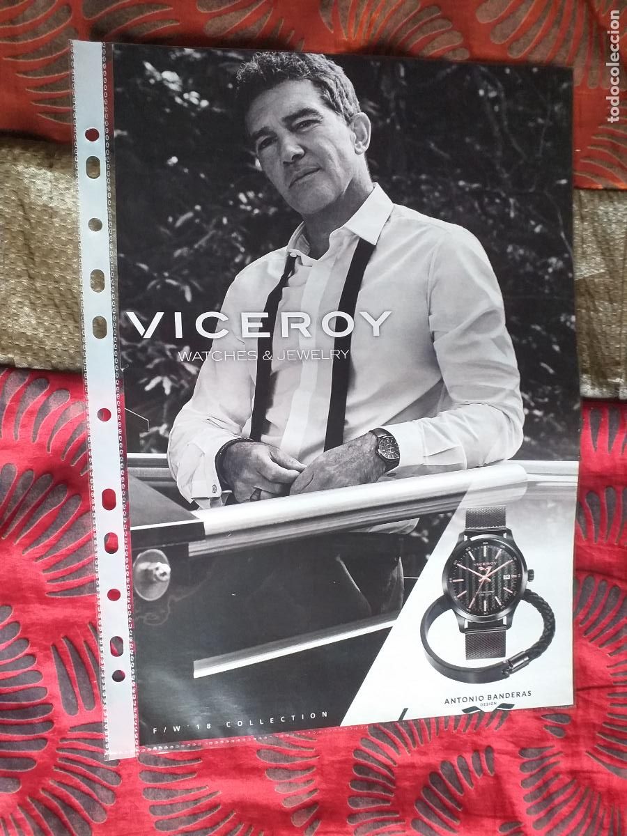 Outros artigos de papel: PUBLICIDAD-V91-HOJA-RECORTE-PRENSA-VICEROY-ANTONIO BANDERAS