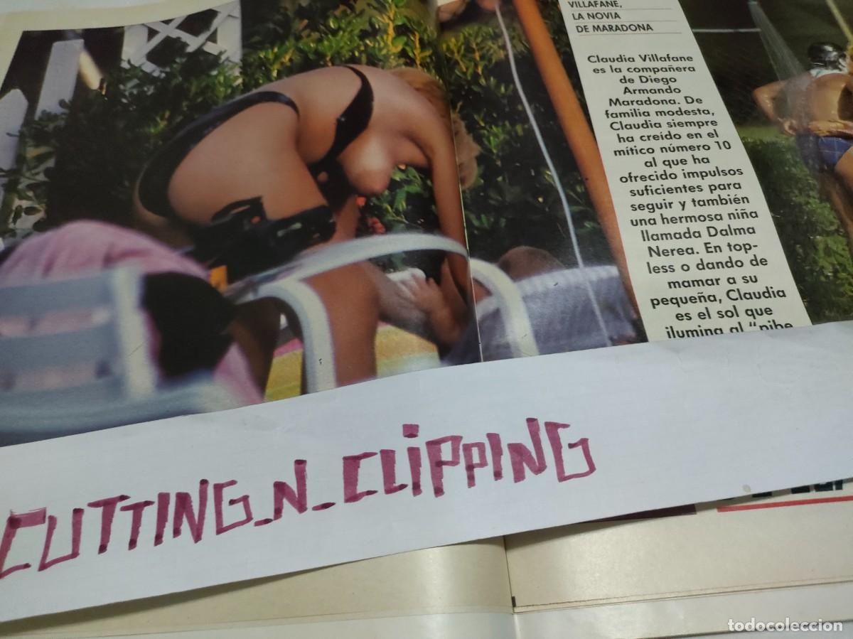 Otros Art&iacute;culos de Coleccionismo en Papel: Clipping_ RI871622 CLAUDIA VILLAFANE NOVIA MARADONA