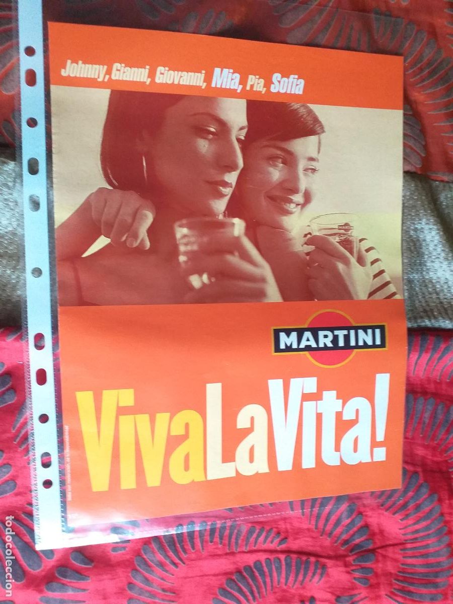 Outros artigos de papel: PUBLICIDAD-V91-HOJA-RECORTE-PRENSA-MARTINI
