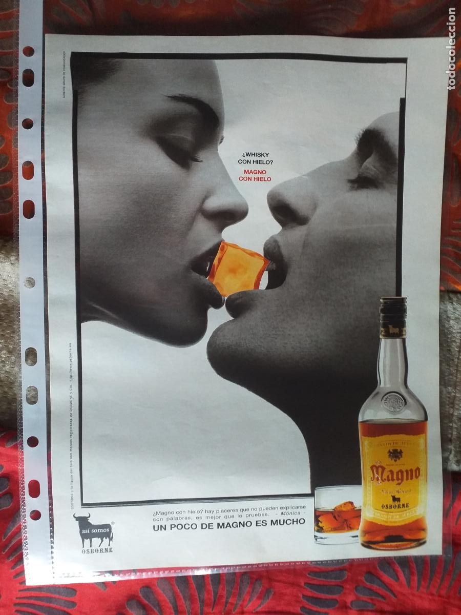 Outros artigos de papel: PUBLICIDAD-V91-HOJA-RECORTE-PRENSA-OSBORNE-MAGNO.