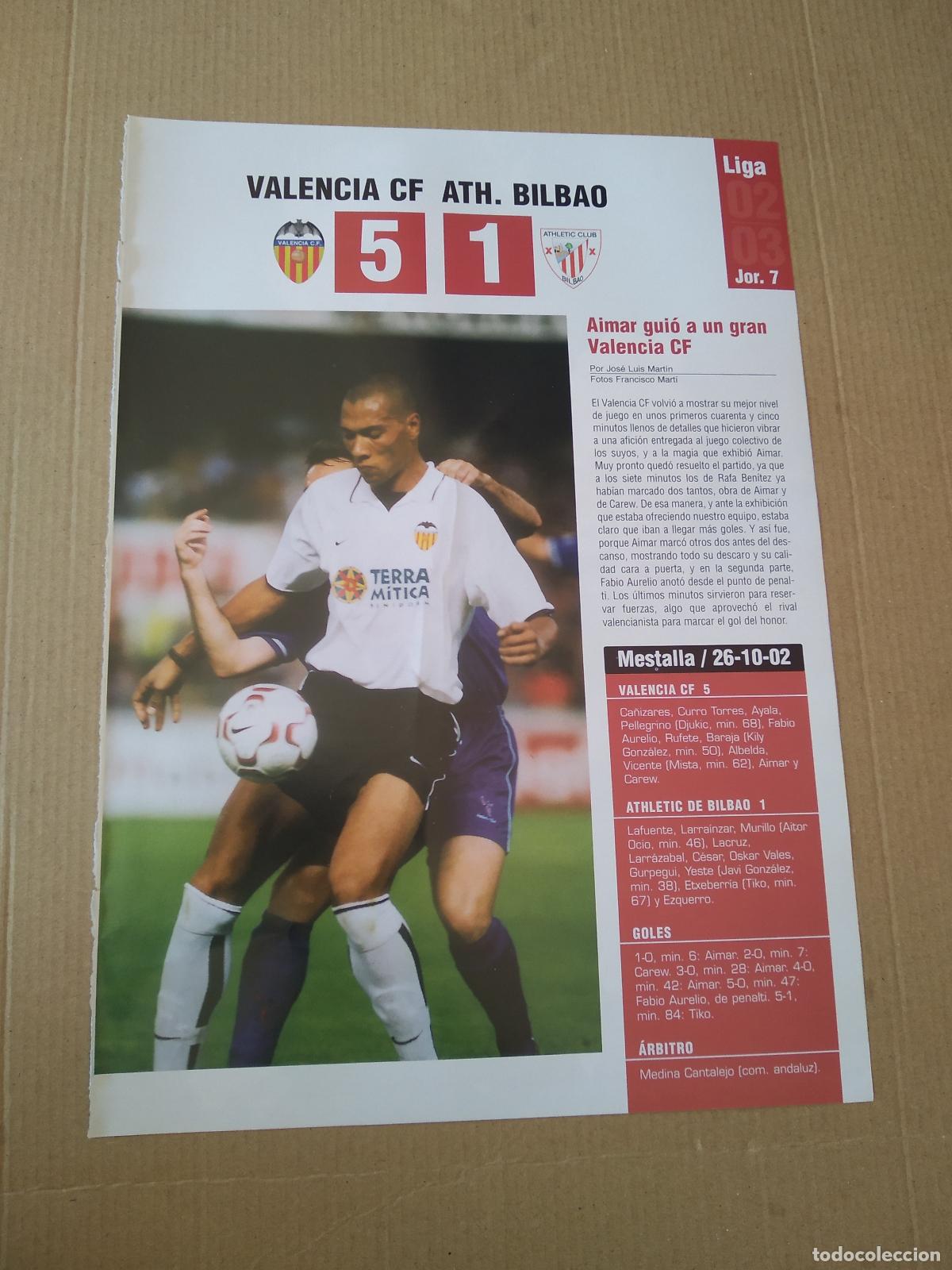 Otros Art&iacute;culos de Coleccionismo en Papel: HOJA REVISTA VALENCIA VS CAREW ATHLETIC CLUB BILBAO SANTIAGO BOTERO CICLISMO