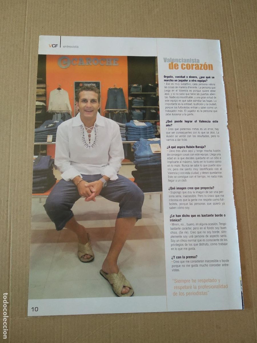 Otros art&iacute;culos de coleccionismo en papel: HOJA REVISTA VALENCIA ENTREVISTA BARAJA PUBLICIDAD MAHOU