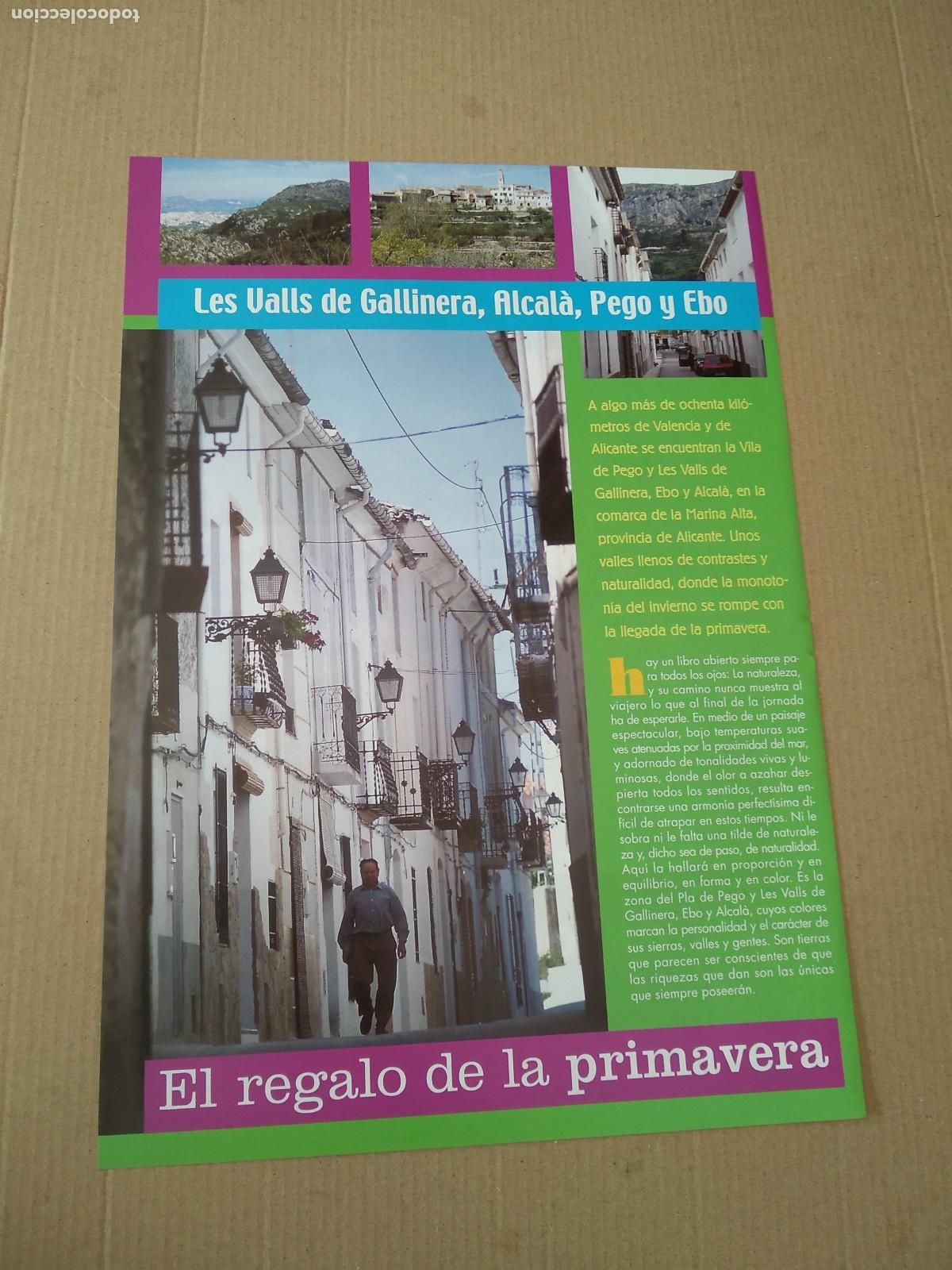 Sammelleidenschaft Andere Papierartikel: HOJA REVISTA VALENCIA LES VALLS DE GALLINERA ALCALA PEGO Y EBO ARTURO VALLS ENTREVISTA