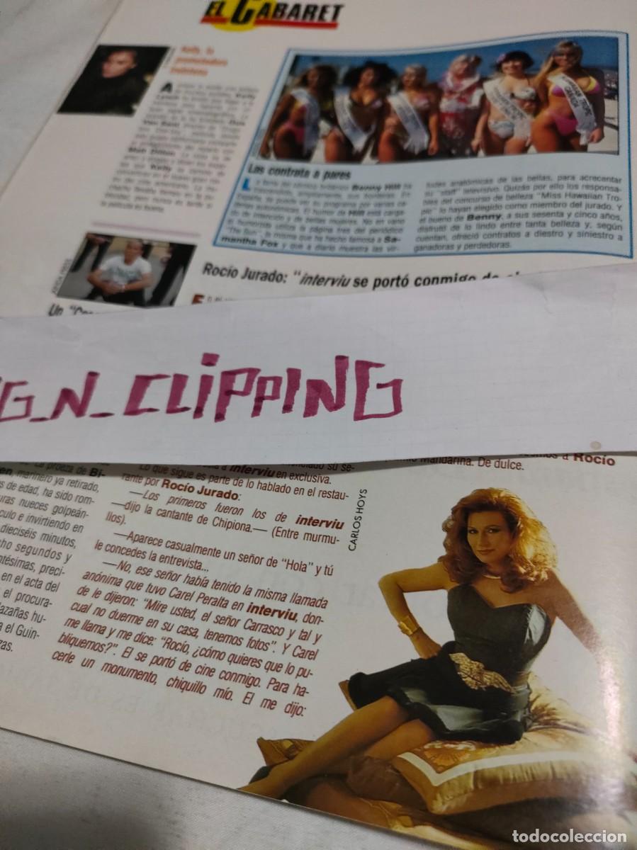 Otros Art&iacute;culos de Coleccionismo en Papel: Clipping_ RI902329 ROCIO JURADO, BENNY HILL