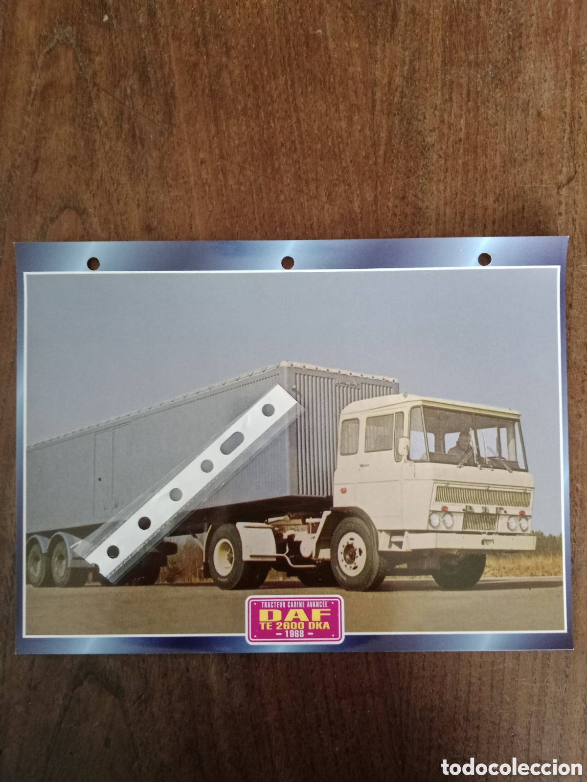 Sammelleidenschaft Andere Papierartikel: Ficha cami&oacute;n Daf TE 2600