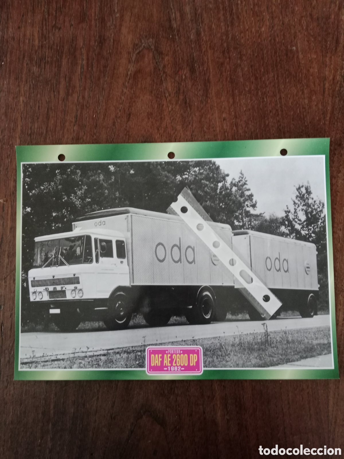 Outros artigos de papel: Ficha cami&oacute;n Daf AE 2600 DP
